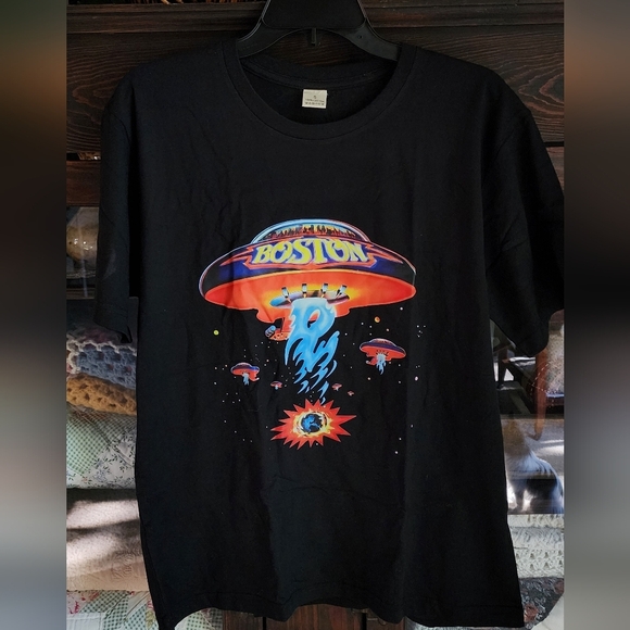 Other - Black Boston Band Graphic T-Shirt